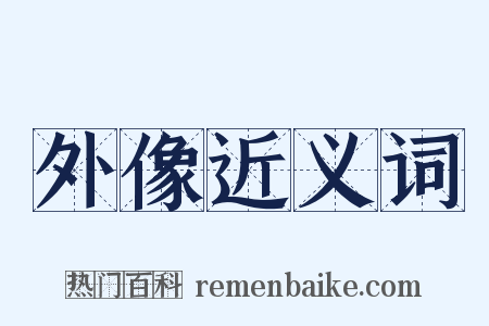 外像近义词是什么意思的图片